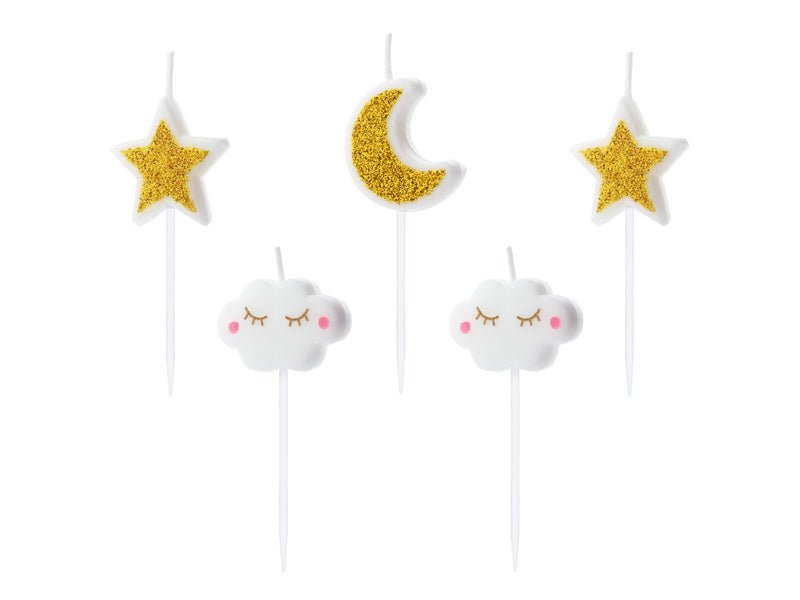 Little Star Kaarsen 3cm 5st van Partydeco koop je bij Partywinkel