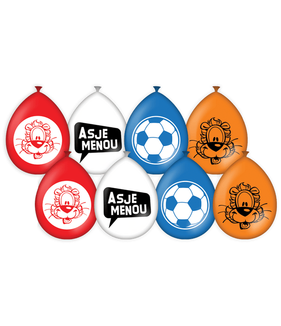 Loeki De Leeuw Ballonnen 30cm 8st van Paper Dreams koop je bij Partywinkel