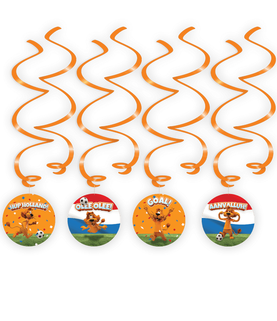 Loeki De Leeuw Hangdecoratie 14cm 6st van Paper Dreams koop je bij Partywinkel