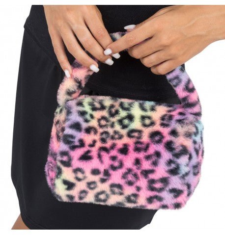 Luipaard Tas Gekleurd 20x12x22cm van CHAKS koop je bij Partywinkel