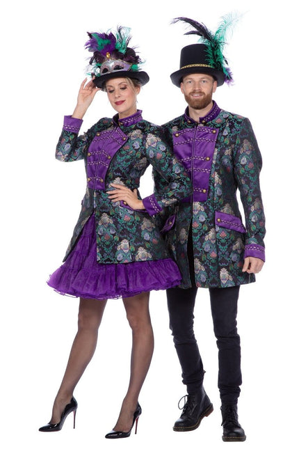 Groen Paarse Jas Dames van Wilbers & Wilbers koop je bij Partywinkel