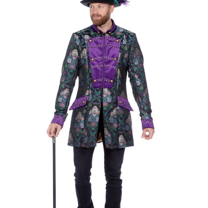 Groen Paarse Jas Heren Luxe van Wilbers & Wilbers koop je bij Partywinkel