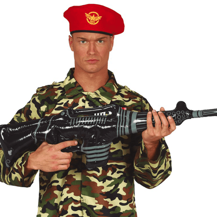 Machinepistool Opblaasbaar 90cm van Fiestas Guirca koop je bij Partywinkel