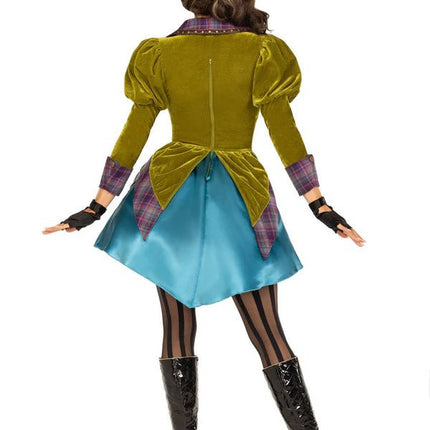 Mad Hatter Jurk Dames Fluweel Leg Avenue van Leg Avenue koop je bij Partywinkel