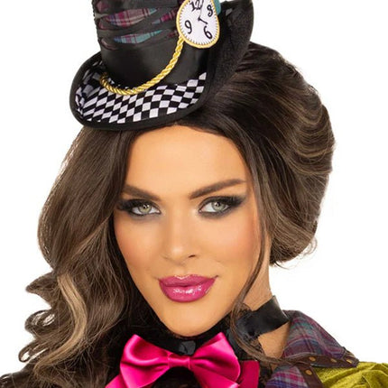 Mad Hatter Jurk Dames Fluweel Leg Avenue van Leg Avenue koop je bij Partywinkel