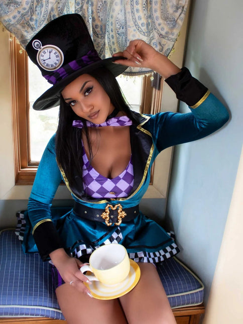 Mad Hatter Jurk Dames Leg Avenue van Leg Avenue koop je bij Partywinkel