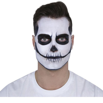 Make - Up Set Day Of The Dead Zwart Rood 8 delig van Fiestas Guirca koop je bij Partywinkel