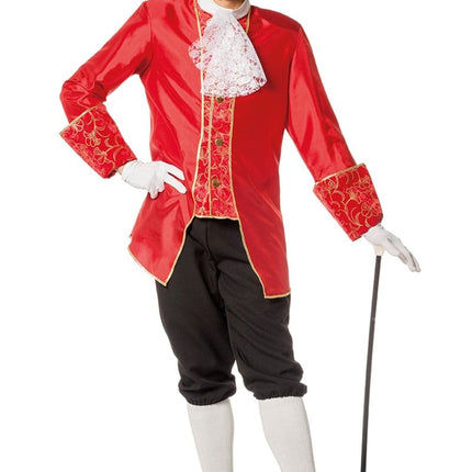 Markies Kostuum Luxe Rood Zwart van Wilbers & Wilbers koop je bij Partywinkel