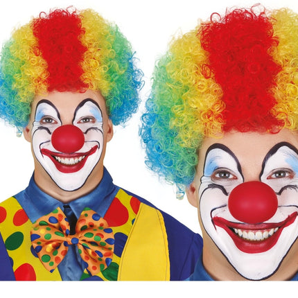 Meerkleurige Pruik Krullen van Fiestas Guirca koop je bij Partywinkel