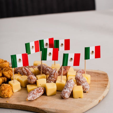 Mexico Cocktailprikkers Mexico 6cm 50st van WeFiesta koop je bij Partywinkel