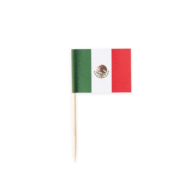 Mexico Cocktailprikkers Mexico 6cm 50st van WeFiesta koop je bij Partywinkel