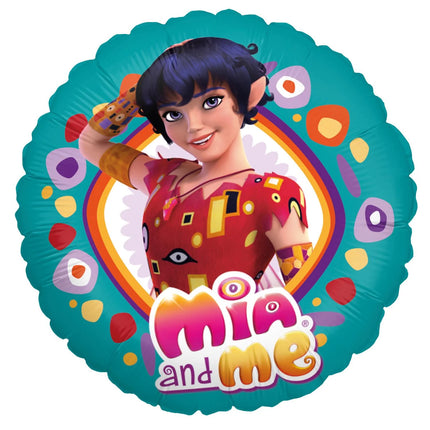 Mia And Me -heliumilmapallo, pyöreä, tyhjä, 45 cm