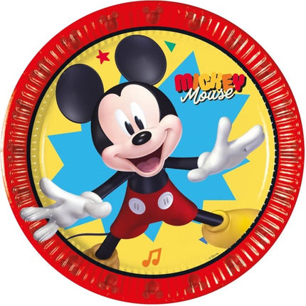 Mickey Jump Into Fun Fsc Papieren Borden Next Generation Medium 20Cm 8St van Procos koop je bij Partywinkel