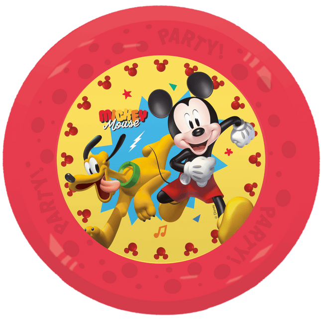 Mickey Mouse Borden Jump Into Fun Herbruikbaar 21cm 4st van Procos koop je bij Partywinkel