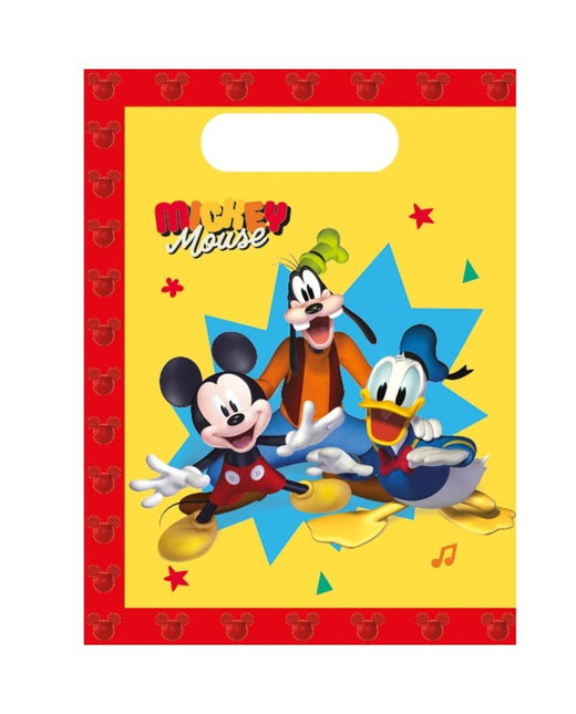 Mickey Mouse Uitdeelzakjes Jump Into Fun 23cm 4st van Procos koop je bij Partywinkel