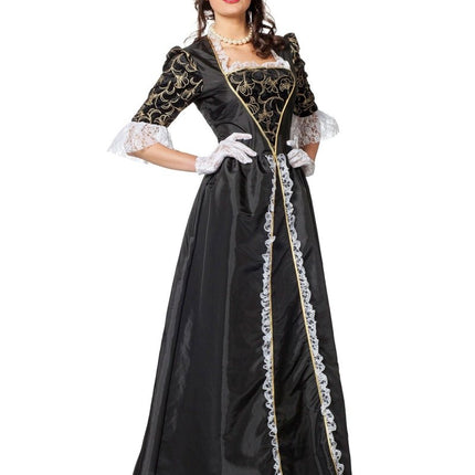Middeleeuwse Jurk Zwart van Wilbers & Wilbers koop je bij Partywinkel