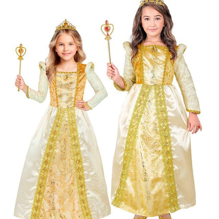 Middeleeuwse Koningin Kind Kostuum van Widmann koop je bij Partywinkel
