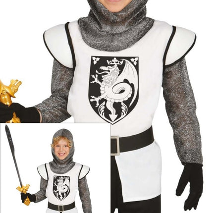 Middeleeuwse Ridder Kostuum Kind Zilver van Fiestas Guirca koop je bij Partywinkel