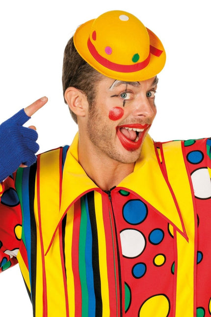 Gele Bolhoed Mini Noppen van Wilbers & Wilbers koop je bij Partywinkel