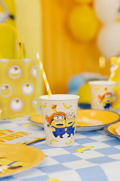 Minion - bekertjes, 250 ml, mix van Partydeco koop je bij Partywinkel