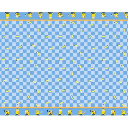Minions Tafelkleed Blauw Geel 1,8m van Partydeco koop je bij Partywinkel