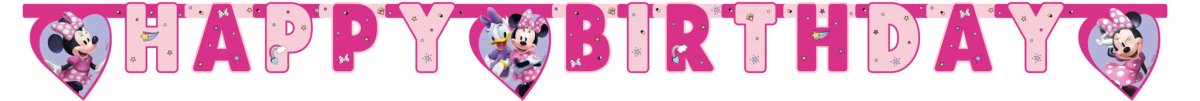 Minnie Junior Happy Birthday Letterslinger van Procos koop je bij Partywinkel