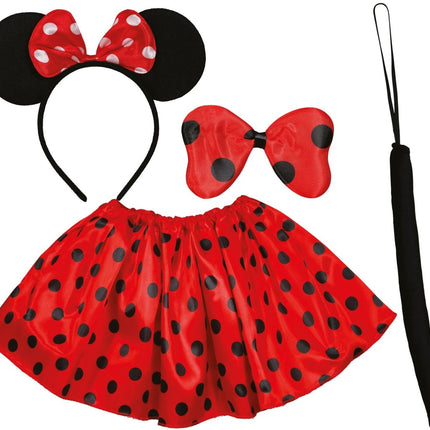 Minnie Mouse Accessoireset Zwart Rood van Fiestas Guirca koop je bij Partywinkel