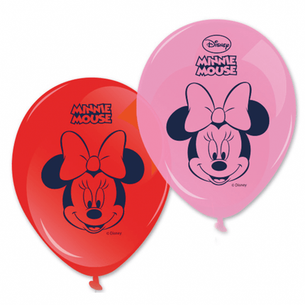 Minnie Mouse Ballonnen Happy 28cm 8st van Procos koop je bij Partywinkel