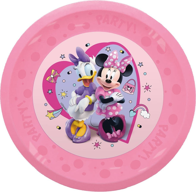 Minnie Mouse Borden Herbruikbaar 21cm 4st van Procos koop je bij Partywinkel