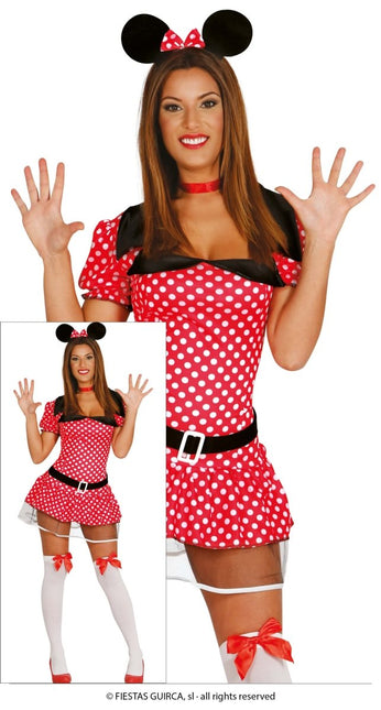 Minnie Mouse Kostuum Wit Rood Dames van Fiestas Guirca koop je bij Partywinkel