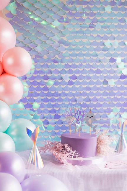 Mintgroene Deurgordijn 30cm van Partydeco koop je bij Partywinkel