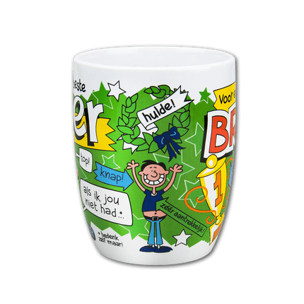 Mok Broer 12cm van Paper Dreams koop je bij Partywinkel