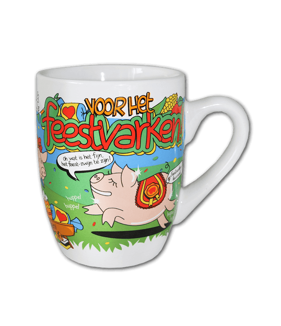 Mok Feestvarken 12cm van Paper Dreams koop je bij Partywinkel