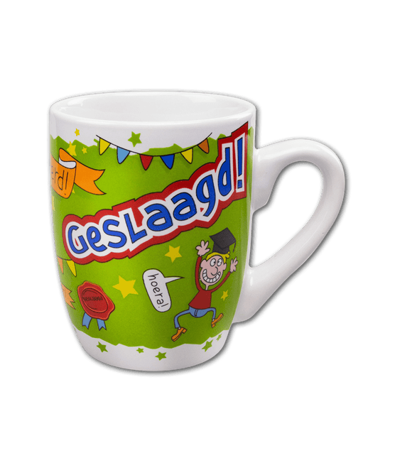 Mok Geslaagd Goed Gedaan 12cm van Paper Dreams koop je bij Partywinkel