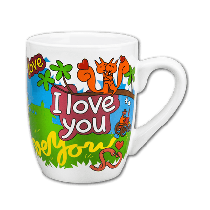 Mok I Love You 12cm van Paper Dreams koop je bij Partywinkel