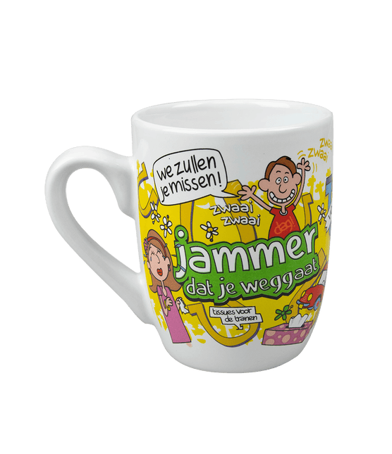 Mok Jammer Dat Je Weggaat van Paper Dreams koop je bij Partywinkel