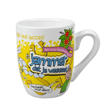 Mok Jammer Dat Je Weggaat van Paper Dreams koop je bij Partywinkel