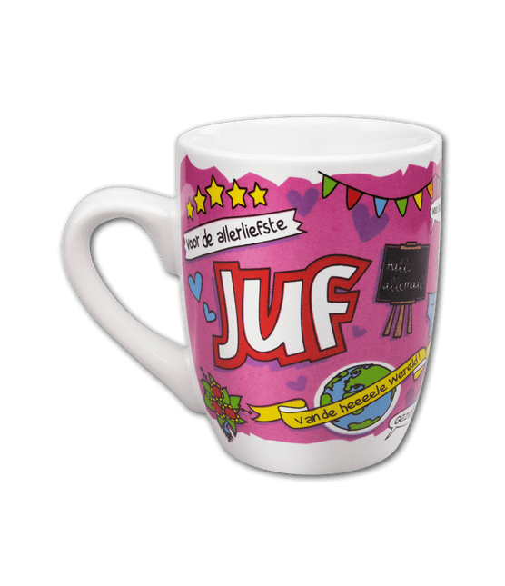 Mok Juf Super 12cm van Paper Dreams koop je bij Partywinkel