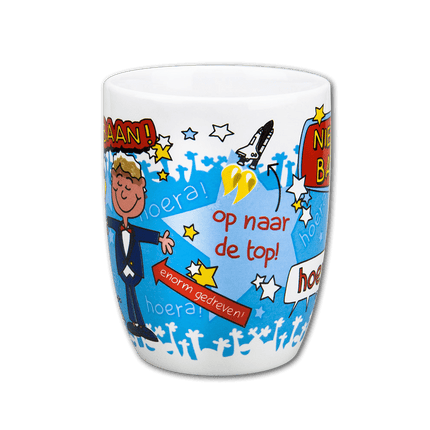 Mok Nieuwe Baan 12cm van Paper Dreams koop je bij Partywinkel