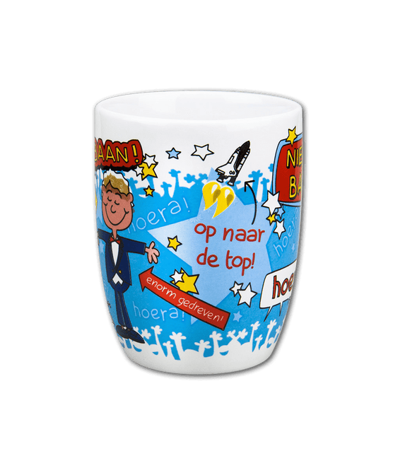 Mok Nieuwe Baan 12cm van Paper Dreams koop je bij Partywinkel