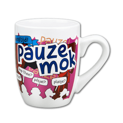 Mok Pauze 12cm van Paper Dreams koop je bij Partywinkel