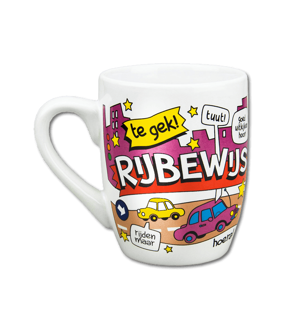 Mok Rijbewijs 12cm van Paper Dreams koop je bij Partywinkel