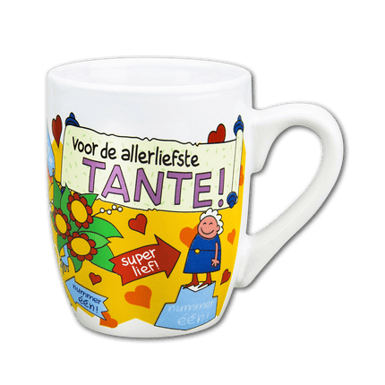 Mok Tante 12cm van Paper Dreams koop je bij Partywinkel