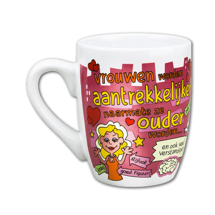 Mok Vrouw 12cm van Paper Dreams koop je bij Partywinkel