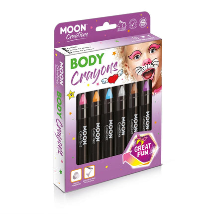Moon Creations Body Crayons Orange 3.2g van Moon Creations koop je bij Partywinkel