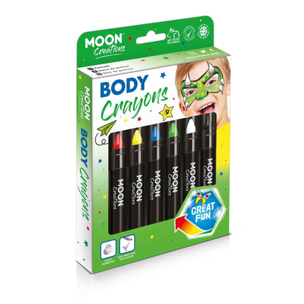 Moon Creations Body Crayons White 3.2g van Moon Creations koop je bij Partywinkel