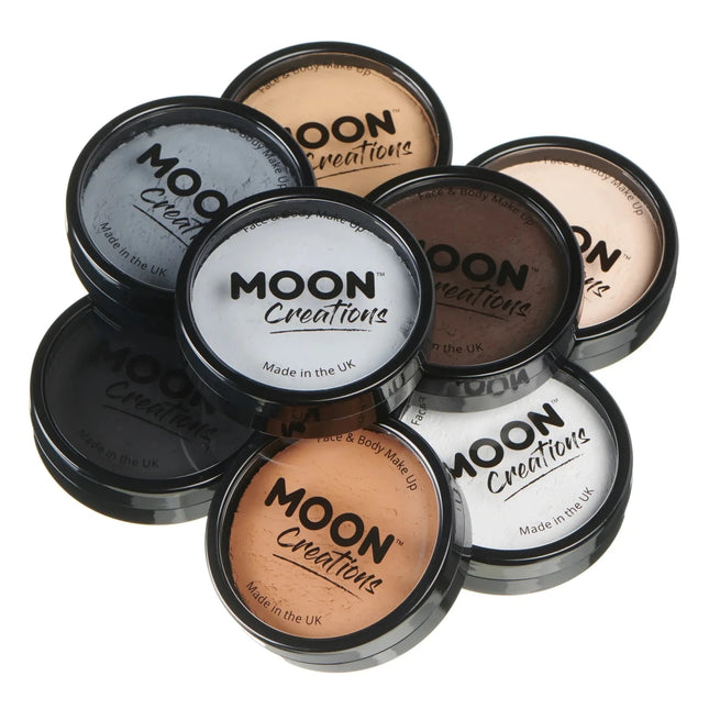 Moon Creations Pro Face Paint Cake Pots Black 36g van Moon Creations koop je bij Partywinkel