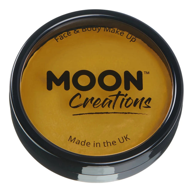 Moon Creations Pro Face Paint Cake Pots Mustard 36g van Moon Creations koop je bij Partywinkel