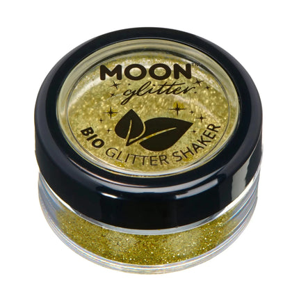 Moon Glitter Bio Glitter Shakers Gold 5g van Moon Creations koop je bij Partywinkel