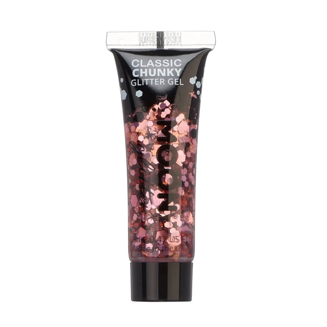 Moon Glitter Classic Chunky Glitter Gel Pink 12ml van Moon Creations koop je bij Partywinkel